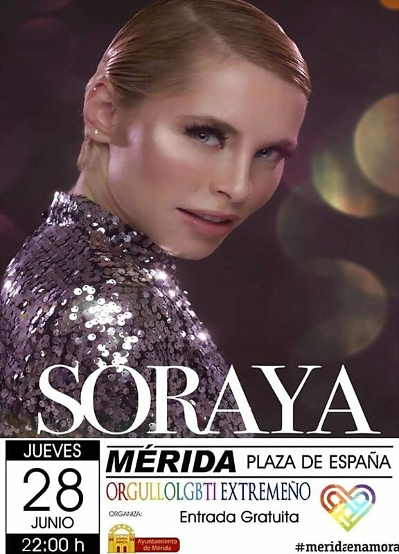 HOY JUEVES 28-6-2018, CONCIERTO DE SORY EN MERIDA