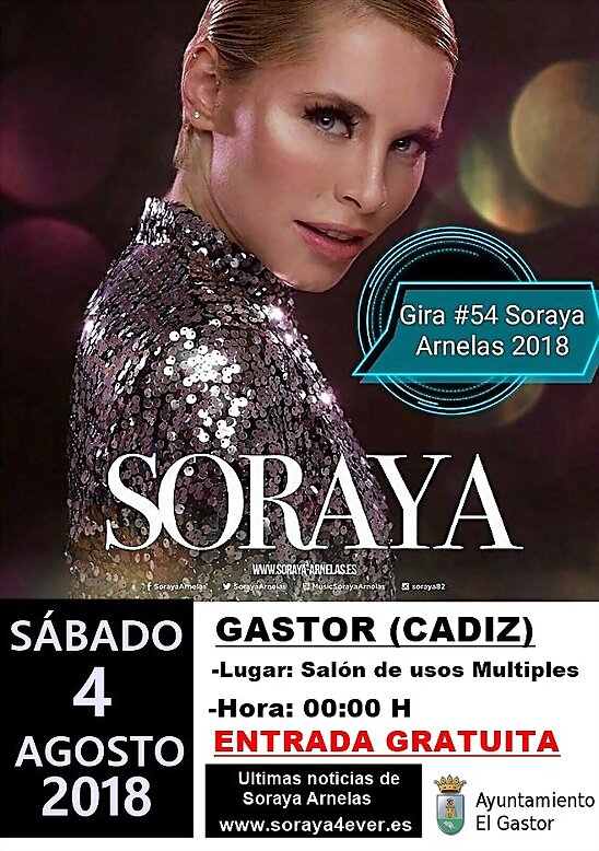 HOY SÁBADO 4-8-2018, CONCIERTO EN GASTOR