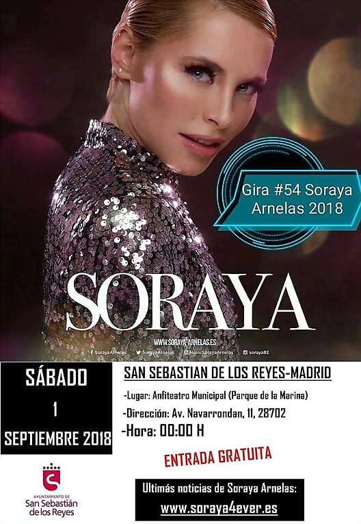 HOY SÁBADO 1-9-2018, CONCIERTO EN S.S.DE LOS REYES