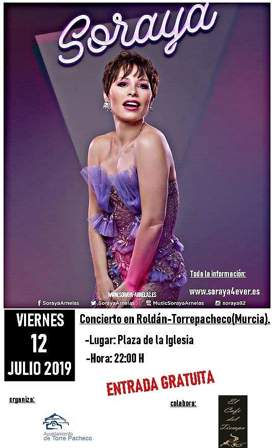 HOY VIERNES 12-7-2019, CONCIERTO EN TORREPACHECO