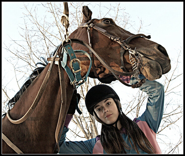 La niña y el caballo