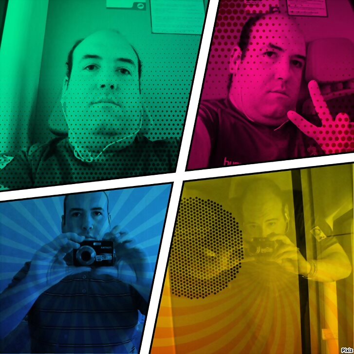Collage cuatro colores