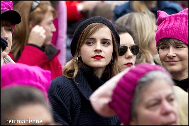 Emma Watson - Marcha de la mujer en Washington