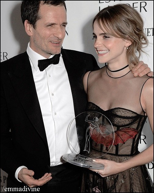 Emma Watson y David Heyman - Bazaar Women