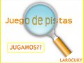 SOLUCIONES: JUEGO DE PISTAS 2&ordm; PARTE / 1&ordm; PARTE